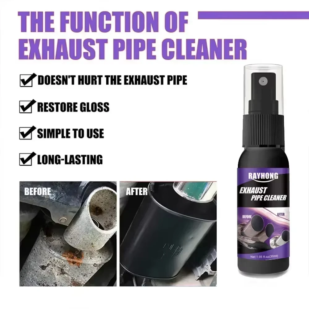 

Комплект для очистки выхлопных труб автомобиля, многоцелевой спрей для удаления ржавчины металлических труб, средство для удаления ржавчины, обслуживание автомобиля и мотоцикла