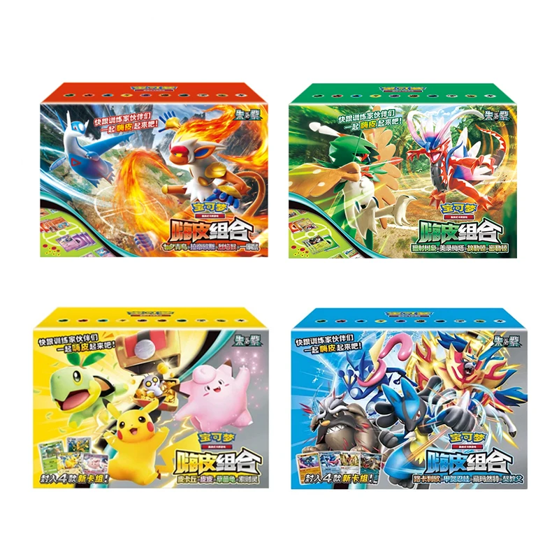Original Pokemon Trading PTCG-Karten, chinesische Pikachu Clefable Hi-Kombination, gesammelt, 151, Familie, besondere Kombination, Kindergeschenk