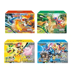 Original Pokemon Trading PTCG Cards Chinese Pikachu Clefable Hi Combination Collected 151 Family Special Combination Kid Gift