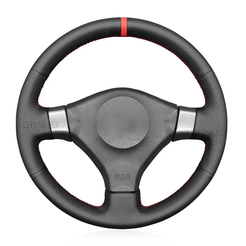 Black Artificial Leather Car Steering Wheel Cover For Nissan 200SX S15 2001-2002 Silvia 1999-2000 Skyline R34 GTR GT-R 1998-2002