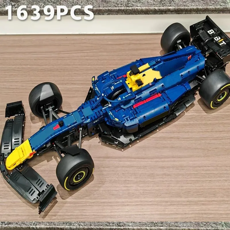 1:8 F1 Formula 42206 42207 Techniczny Samochód Wyścigowy Mechaniczny SF-24 Klocki Konstrukcyjne Dekoracja Ozdoba Zabawka Prezent na Przyjęcie ﻿