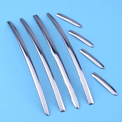 8Pcs Stainless Steel Car Chrome Door Handle Stripe Trim Cover Fit for Ford Fusion Mondeo 1.5T 2013 2014 2015 2016
