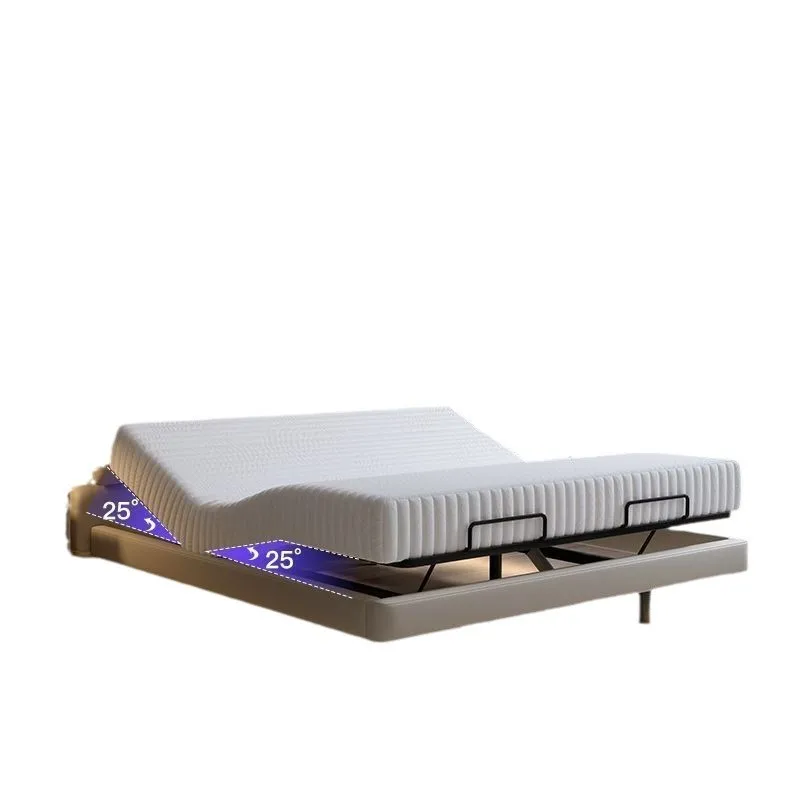 

Elephant ear suspension electric leather bed Internet celebrity first layer cowhide double bedroom bed