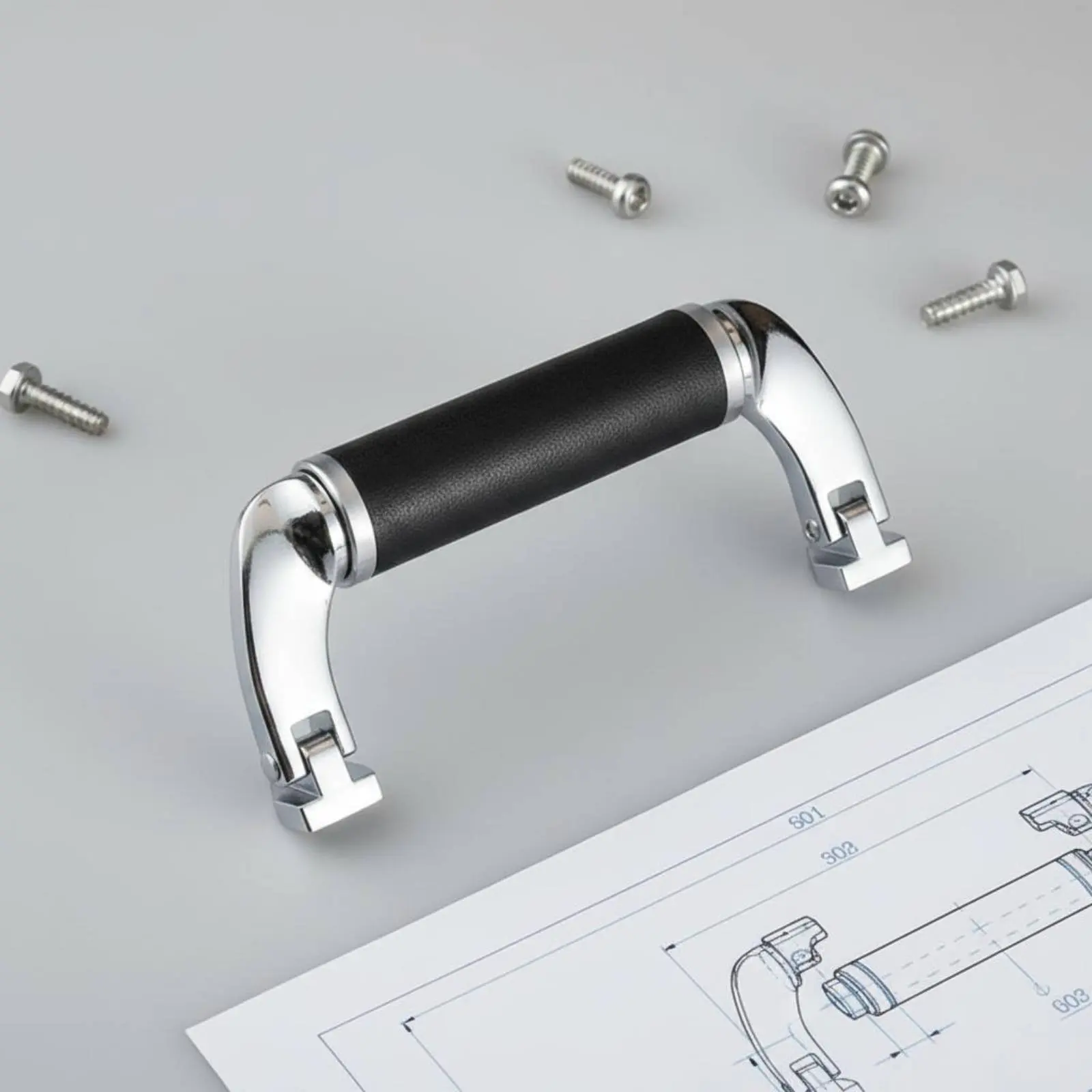 Zinc Alloy Carrying Handle Stable Construction Folding Luggage Handle