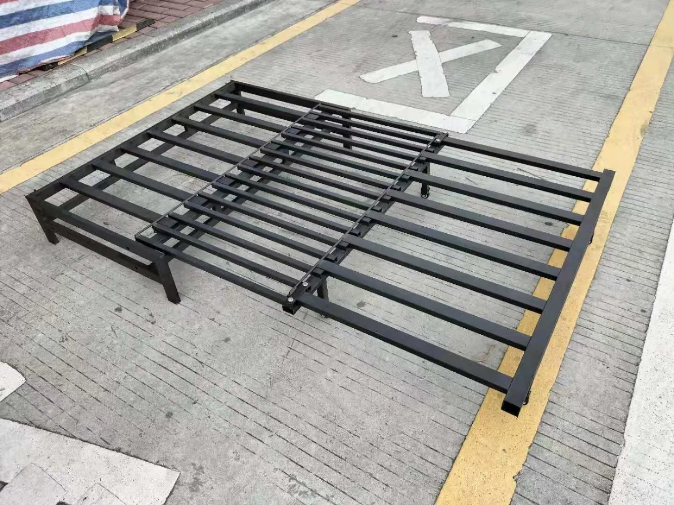 Multi function sofa bed frame pull out sofa iron frame sliding bed frame folding slat dual use hardware