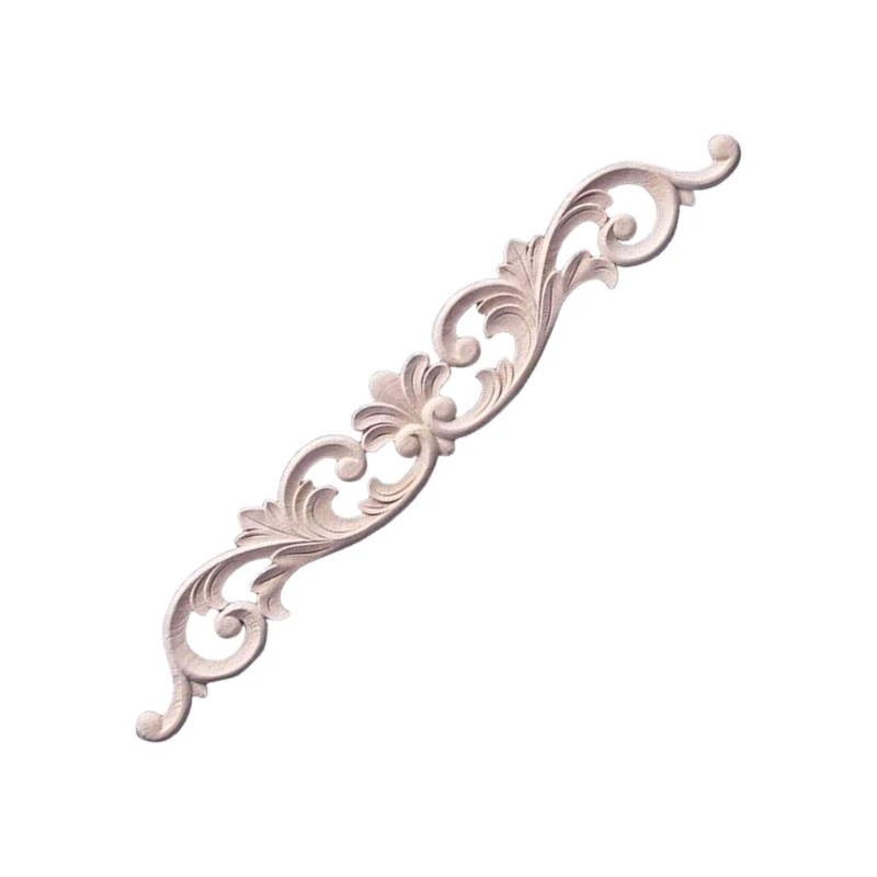  Wooden Wall Accent Trim Decorative Floral Carving For Cabinet Ceiling Furniture