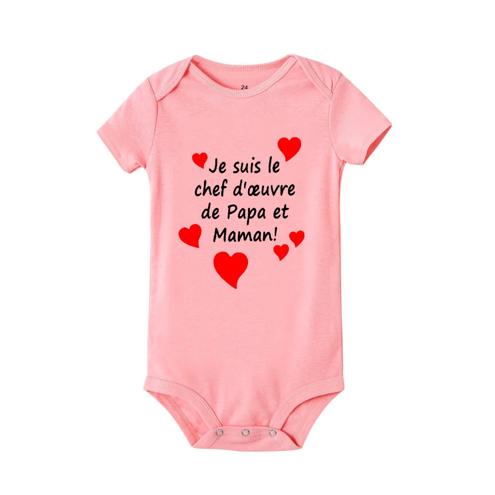 I Am Mom and Dad\'s Masterpiece Infant Romper Mothers Day Baby Bodysuits Fathers Day Newborn Clothes Fathers Day Mothers Day Gift