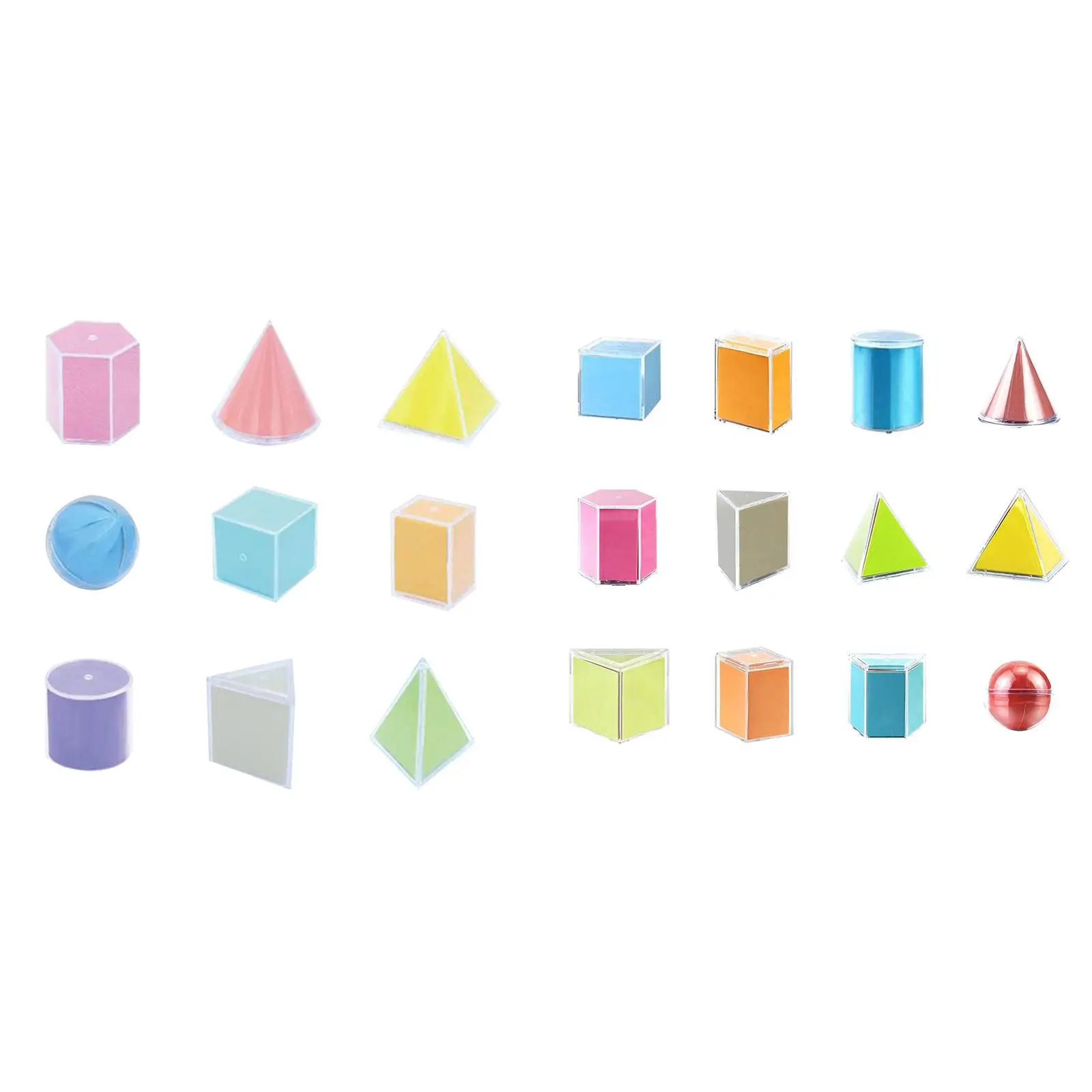 3D Shapes Geometric Solids Montessori Learning Toys Shape Sorter Sorting Geometric Shapes Blocks Set for Preschool Elementary