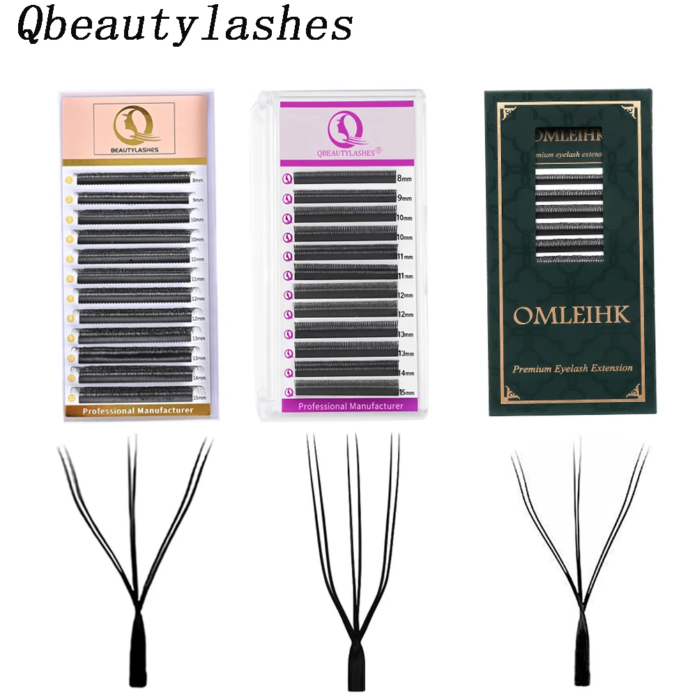 

W Shaped 3D 6D Eyelashes Extension U 3DW 6D YY Shaped Premade Fans Eyelashes Extensions Soft Natural Individual Lashes