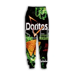 NewFashion Foods Potato Chips Candy Sauce Chocolate Snacks 3DPrint Unisex Streetwear Funny Casual Sweatpants Jogger Trousers X5