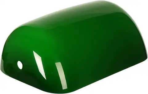 Newrays Green Glass Bankers Lamp Shade Replacement Cover,L8.85 W5.11
