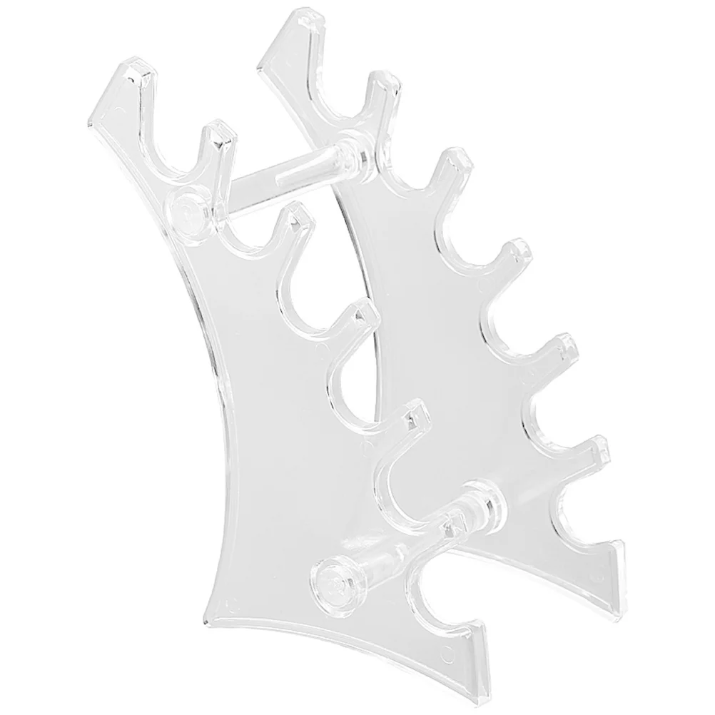 

Ciieeo 6 Slot Pen Holder Rack for Office Home Eyebrow Pencil Nail Art Display Stand Plastic Organizer Space Saving