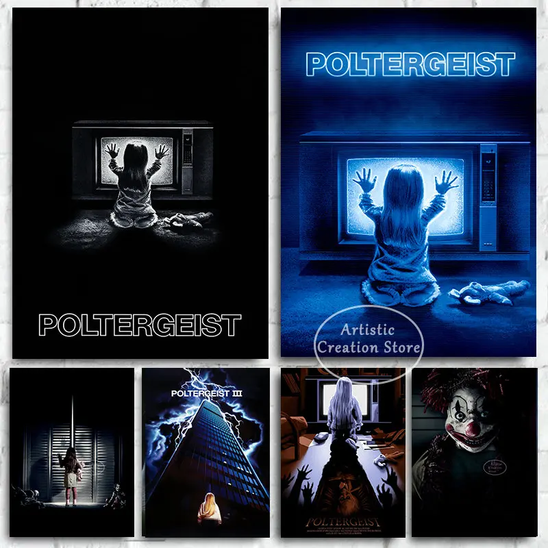 Poltergeist Movie Poster Horror Classic Film Canvas Painting Pictures for Bedroom Club Wall Art Home Decor Cuadros Decorativos