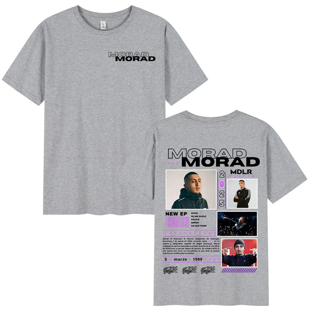 Rapper Morad M.D.L.R Graphic T Shirt Men Women Fashion Hip Hop Vintage T-shirt Cotton Oversized Short Sleeve T-shirts Streetwear image 6