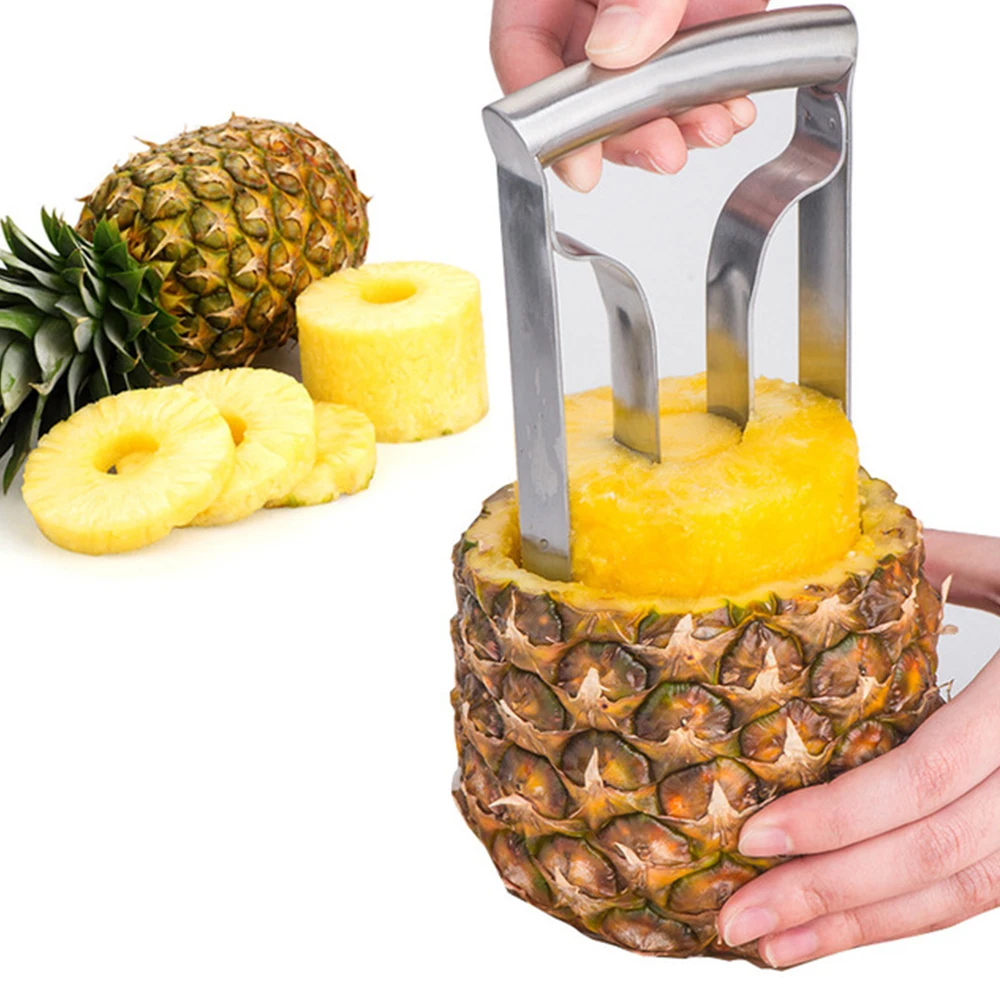 Stainless Steel Pineapple Peerler Machine Corer Fruit Slicer Parer Cutter High Qualtiy Kitchen Gadget Fruit Cutting Cocina Tool