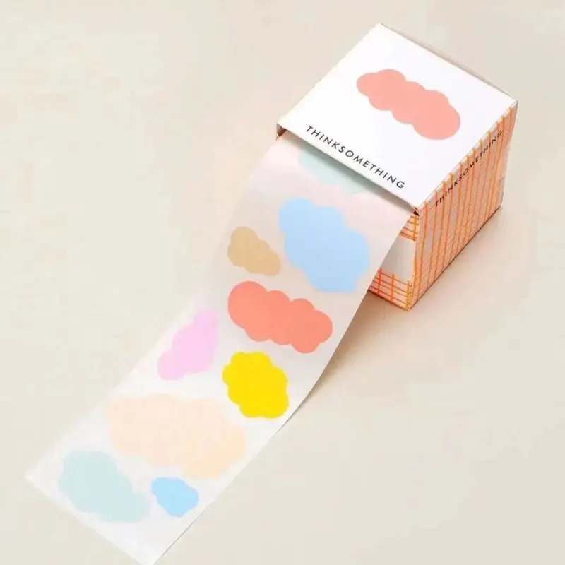 1Piece Colorful Cute Cloud Rainbow Sticker Bookmark Marker Memo Pad Agenda Sticky Note Stationery School Office Supplies