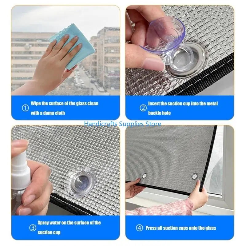 R1WA Thermal Insulating Aluminum Window Film Sun Blocking Privacy for Home Car