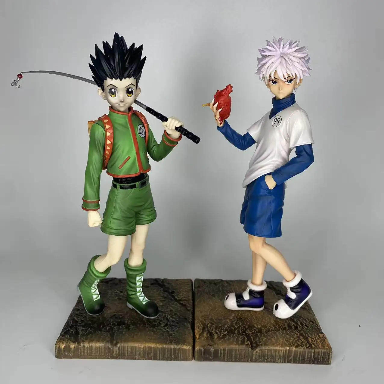 Figura de Anime Hunter x Hunter Killua Zoldyck de 26cm, figura de acción Gon Freecss, figura de Hisoka, muñeca coleccionable en miniatura, juguetes, regalos