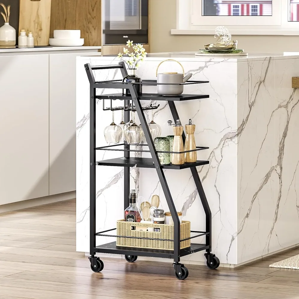 

Bar trolleys, home bar trolleys, small bar trolleys on wheels, beverage trolleys, home bars service trolleys with glass shelves