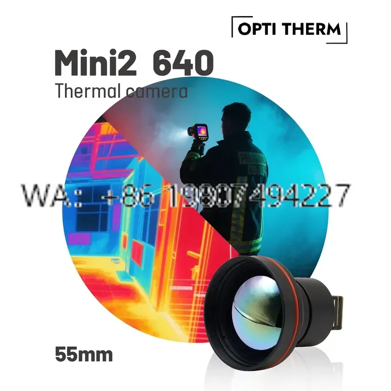 High Sensitivity Low Power Infrared Thermal Imaging 55mm Lens 640x512 Resolution 12um Pixel Pitch 40mK NETD 11 Color