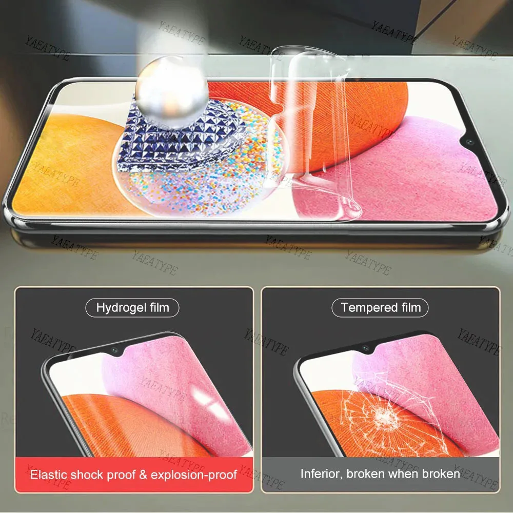 4Pcs Hydrogel Film For Samsung S24 S23 S22 S21 S20 Ultra Plus Fe 4G Screen Protector A54 A53 A34 5G