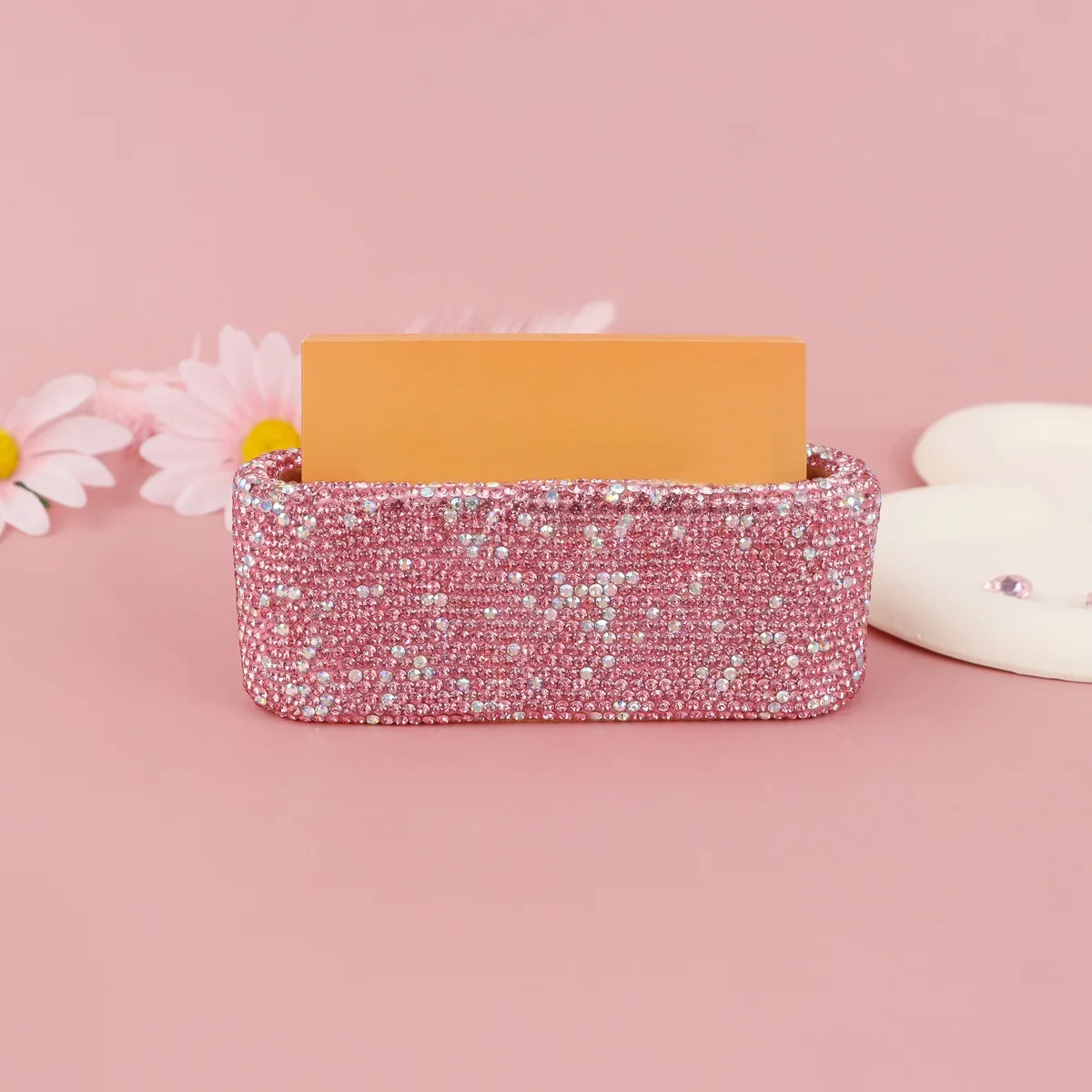 

Роскошные стразы из цельного дерева, настольная подставка для визитных карточек, стеллаж для хранения карточек, офисный блокнот, принадлежности, держатель для карт, органайзер