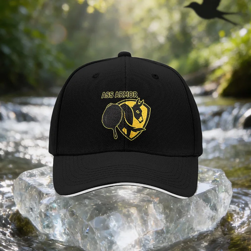 Donkey Shield Logo Sandwich Baseball Cap Unisex Easy Lightweight Adjustable Outdoor Sun Hat Ideal Gift for Travel Parties Birthd