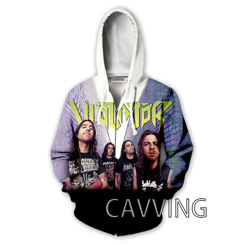 CAVVING 3D Printed  Violator Rock  Zipper Hoodies Zip Hooded Sweatshirt Harajuku Hoodie Sweatshirt for Men/women