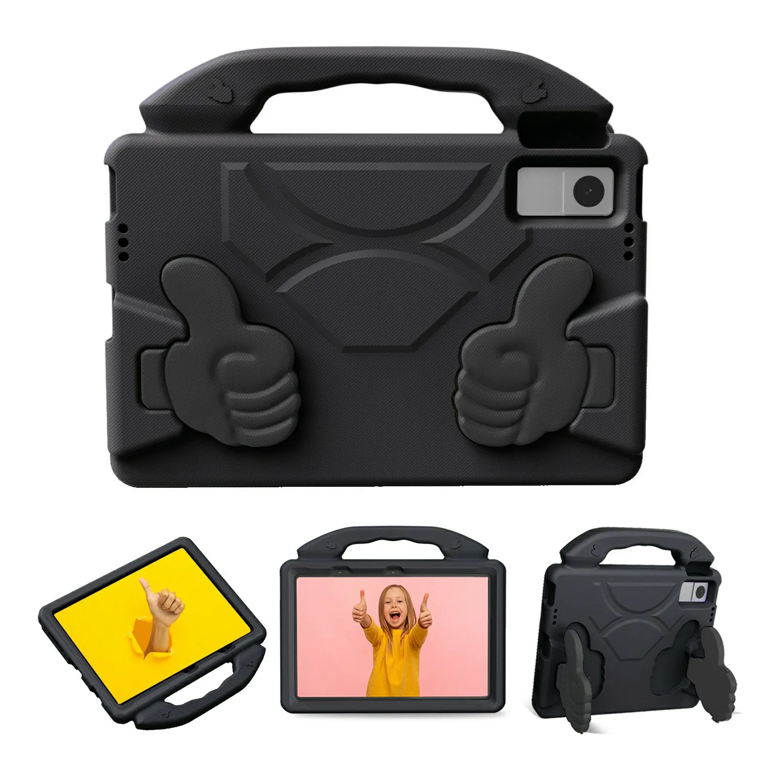Ultra-Soft EVA Case For Lenovo Tab M10 Plus (3rd Gen)  /  Tab M10 5G  /  K10 Pro  /  Xiaomi Redmi Pad Thumb Kickstand Tablet Cov