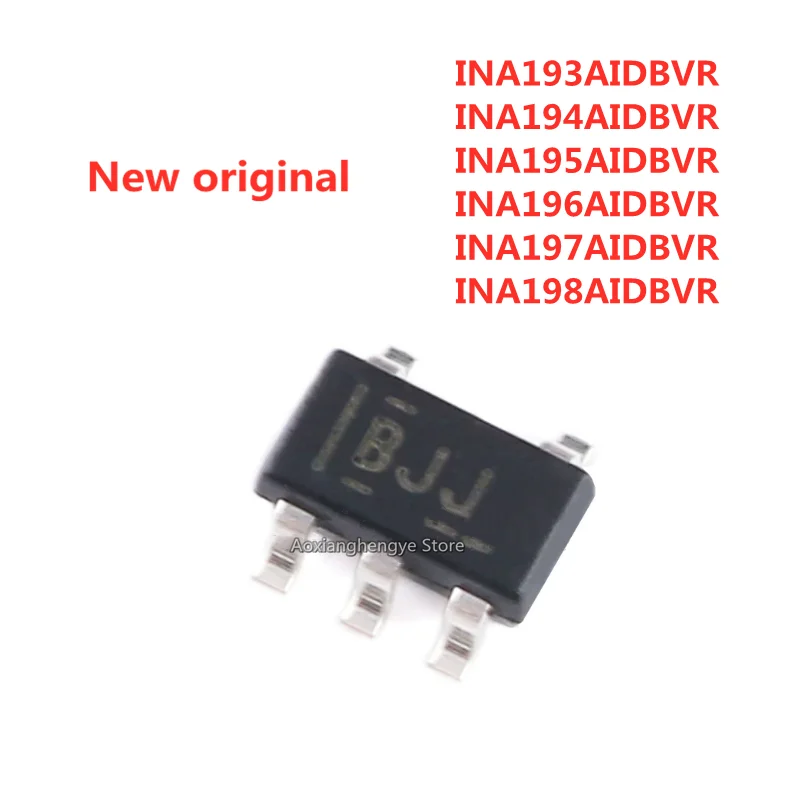 5PCS INA193AIDBVR INA194AIDBVR INA195AIDBVR INA196AIDBVR INA197AIDBVR INA198AIDBVR SOT23-5 Current shunt monitor IC chip