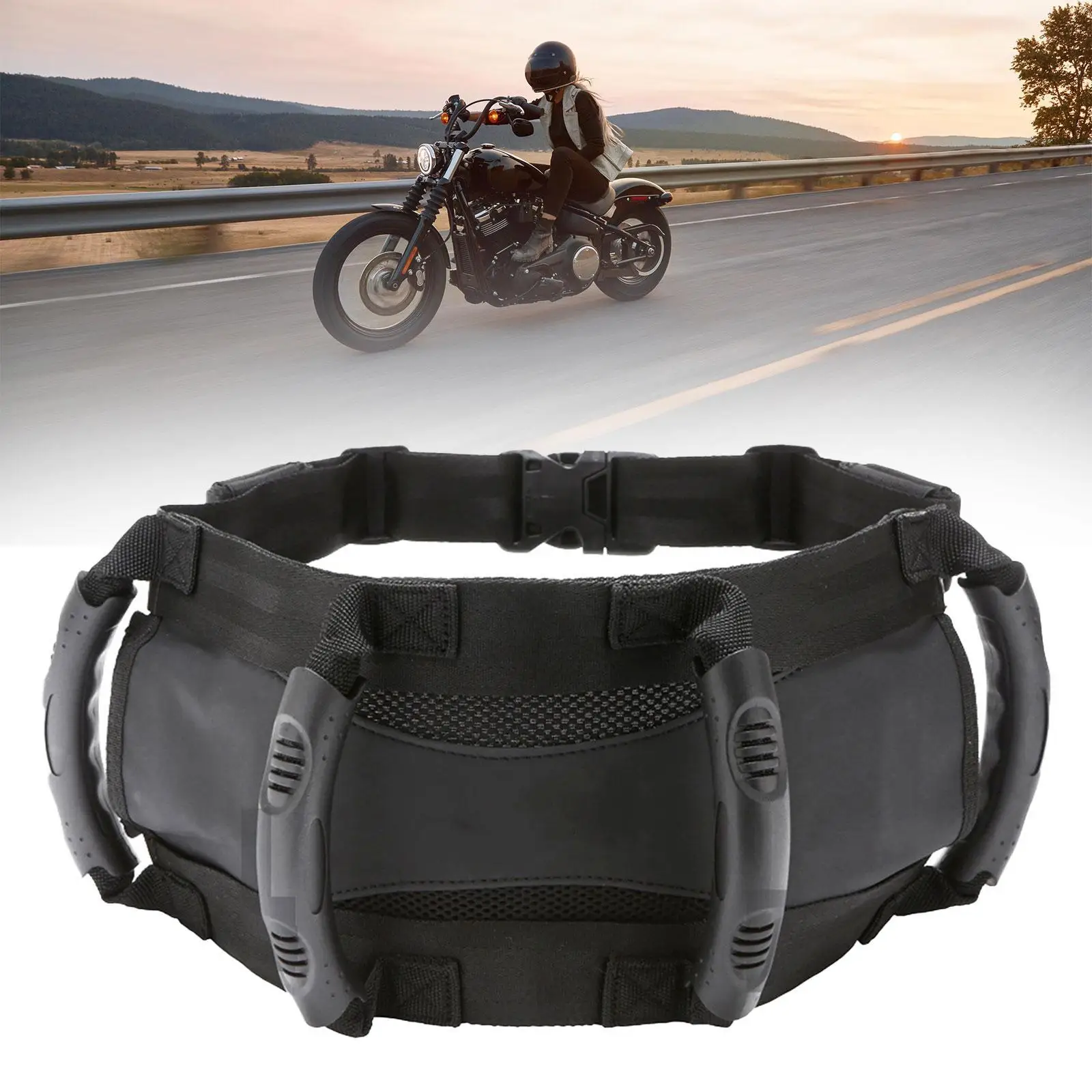 Motorcycle Seat Strap,Motorcycle Passenger Grip Grab Handle Sturdy,Motorcycle