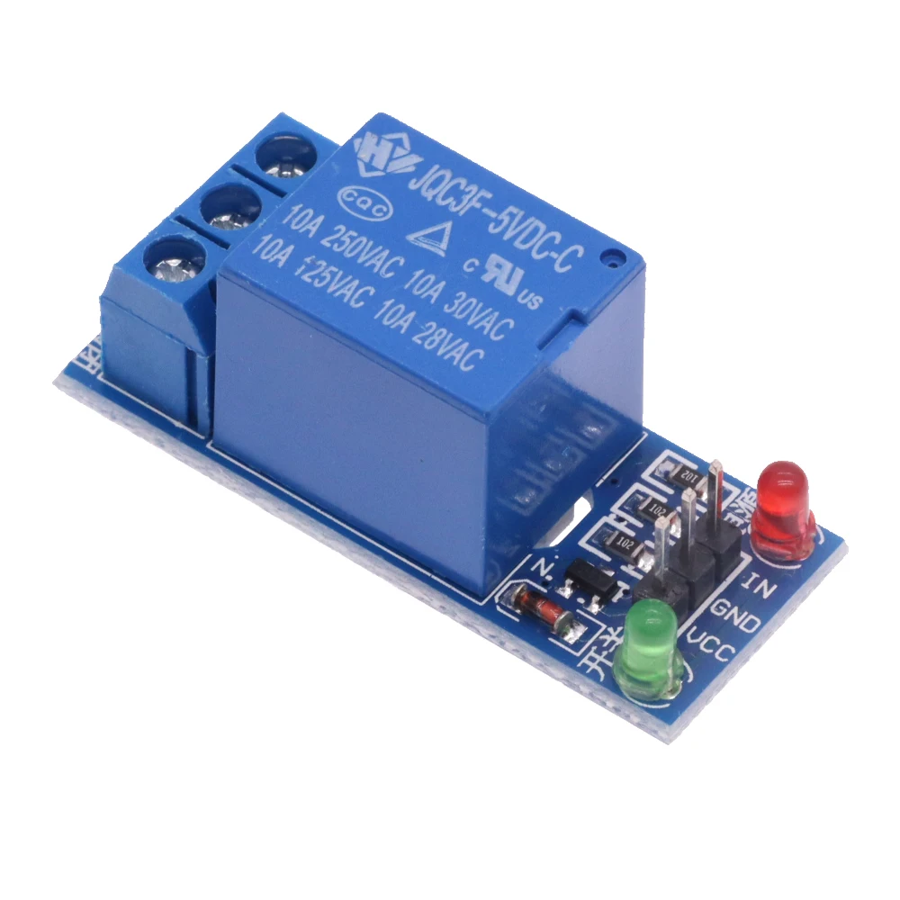 1 Channel One Way 5V 12V Low Level Trigger Relay Module Microcontroller Development Expansion Board For Arduino PIC AVR DSP ARM