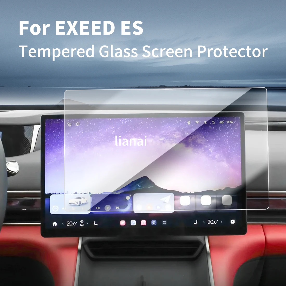 

Carplay Screen Protector Tempered Glass Protective Film Navigator Car Stickers Accessories For24 Star Path EXEED ES