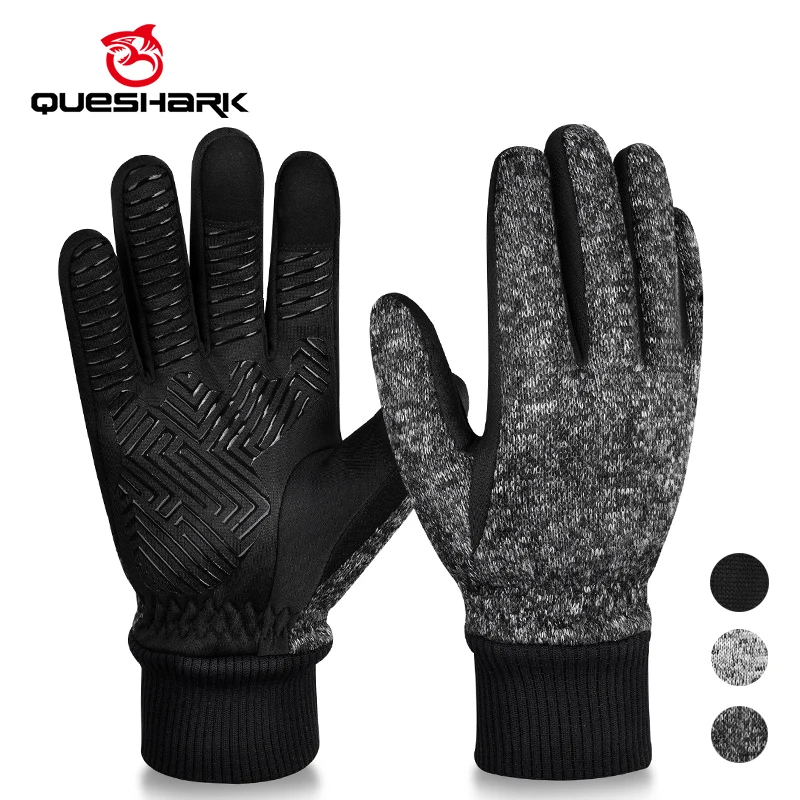 

Зимние велосипедные перчатки Queshark-20 градусов ветрозащитные перчатки с сенсорным экраном для холодной погоды, велосипедные перчатки для езды на мотоцикле для мужчин и женщин