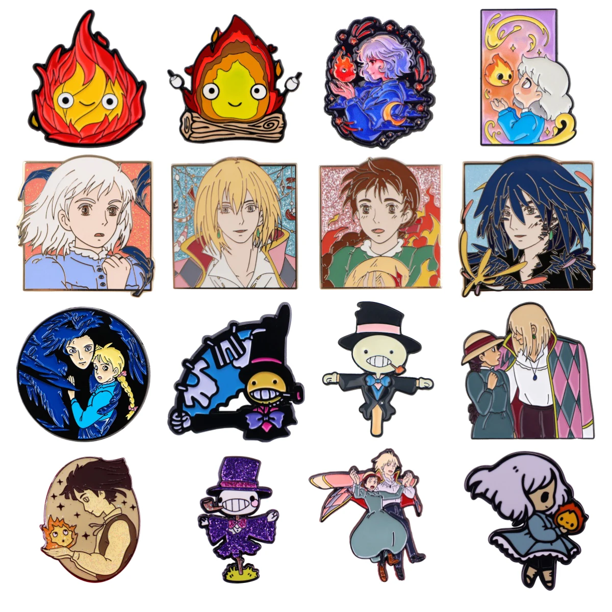 Japanische Anime-Filme, emaillierte Broschen, Anstecknadeln, Abzeichen auf Rucksack, Kostümzubehör, Modeschmuck, Fans, Geschenke