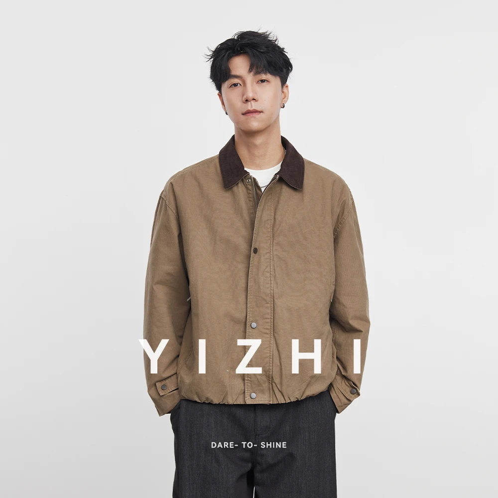 سترة عمل رجالية عصرية ذات طية صدر السترة الأمريكية لخريف 2025 سترة غير رسمية جديدة تناسب الجميع سترة رجالية