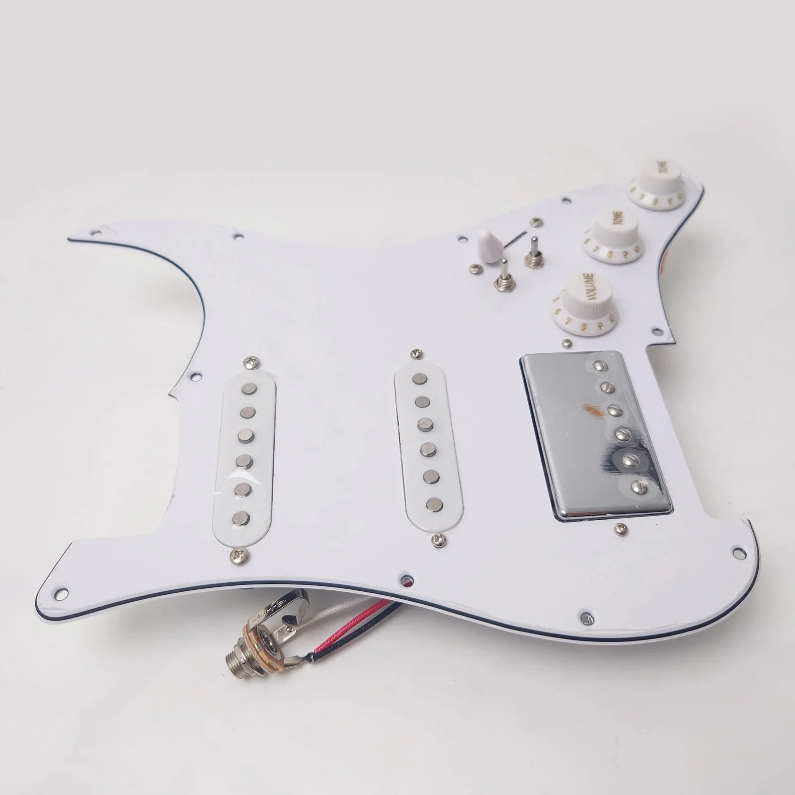 Guitar Prewired Loaded Pickguard Set,SSH Alnico 5 Humbucker Pickups for ST Guitar Electric Guitars Replacement Parts