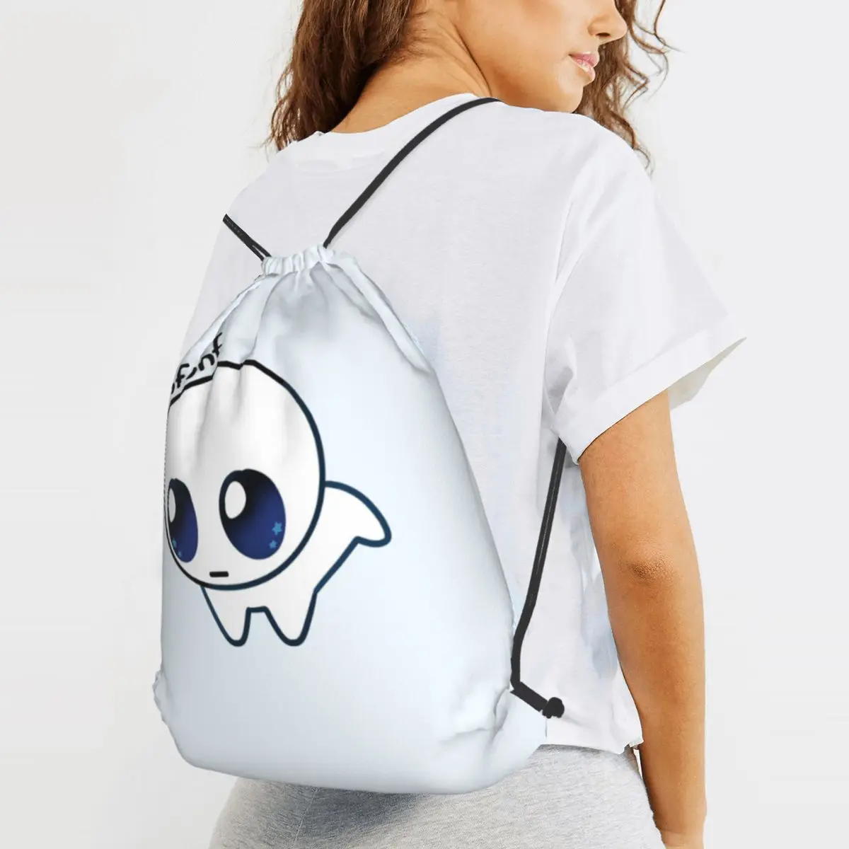 Sniffing Autism Creature TBH Creature Backpacks Fashion Drawstring Bags Storage Bag Book Bags for Man Woman School
