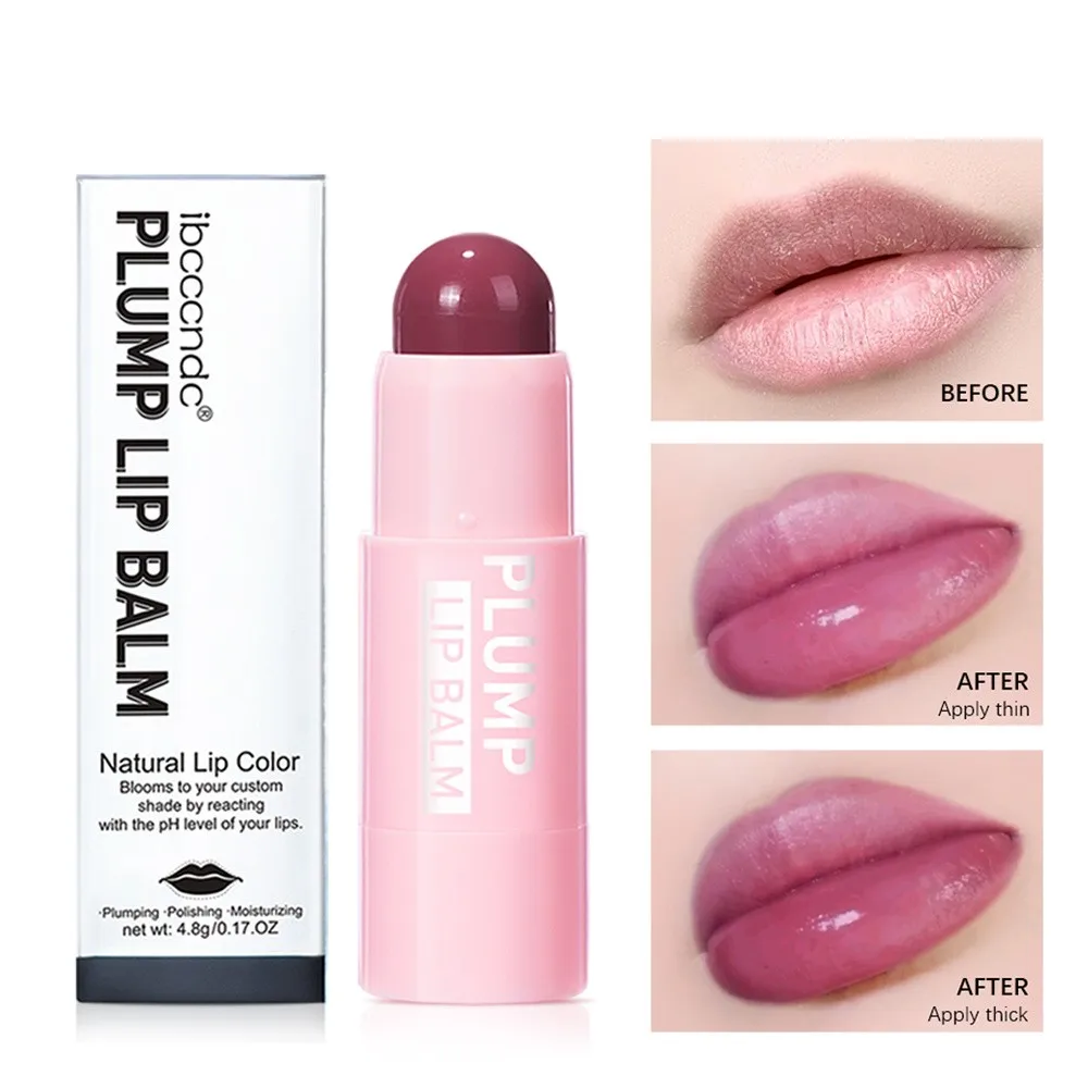 Plumping Lip Lipstick Instant Plumping Lip Balm Increases Lip Elasticity Reduces Fine Lines Dry Moisturizing Plump Lip Cosmetics