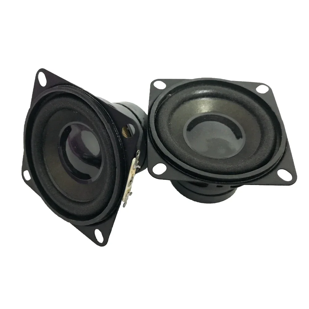 2 adet 2 inç taşınabilir ses hoparlör 4 Ohm 8 Ohm 10W Mini tam aralıklı çift manyetik küçük hoparlör DIY BT hoparlörler ev sineması
