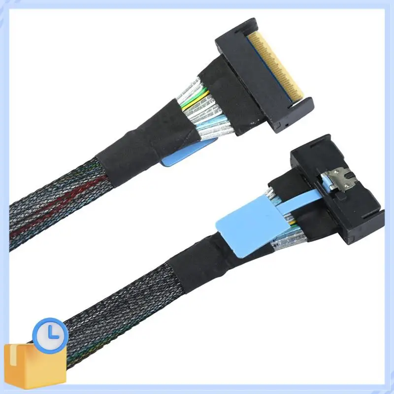 

Популярный Slimline SAS MCIO SFF-8654 8I 5,0 PCIE 74Pin к MCIO 865, высокоскоростной кабель-адаптер серверных данных PCIE5.0, аксессуары для ПК 0,5