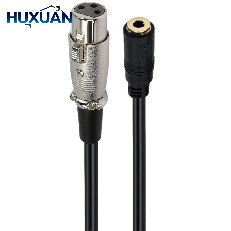 3.5mm to XLR Audio Cable Stereo Male Plug Connector 3Pin Jack for Microphone Mixer Studio Recording Live Streaming