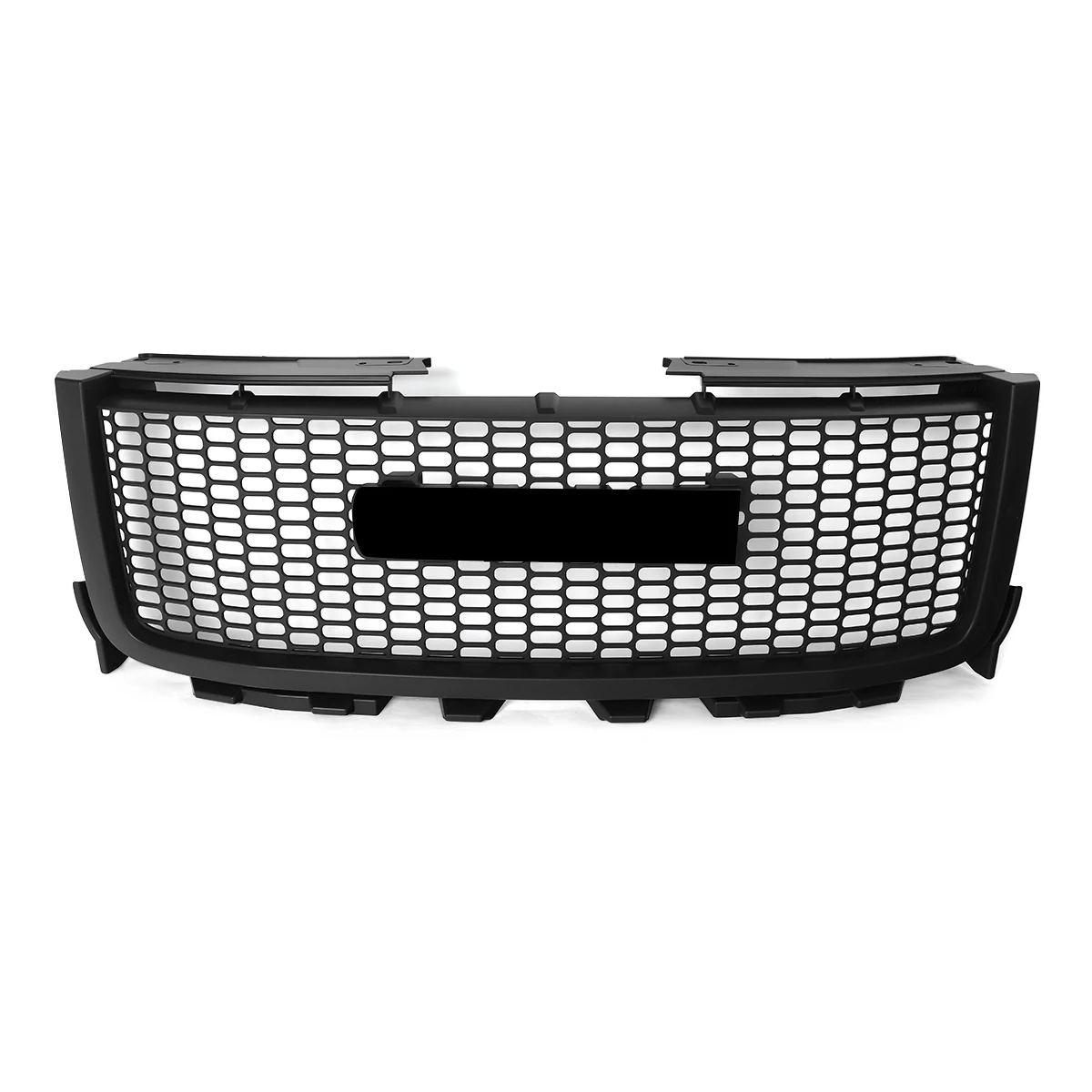 Matte Black Front Bumper Racing Grille Replace for GMC Sierra 2500HD 3500HD 2011-2014 Honeycomb Upper Grill Front Hood Grills