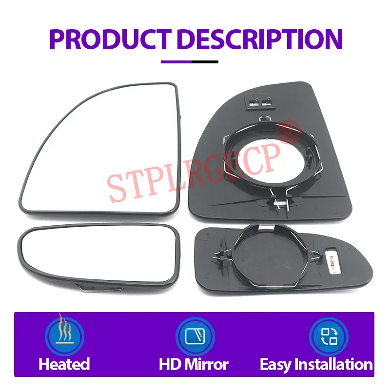 Für Fiat Ducato Citroen Jumper Boxer 2002-2006 Ersatz-Seitenspiegel Heizglas Beheizte Spiegellinse mit Platte – Detail 8