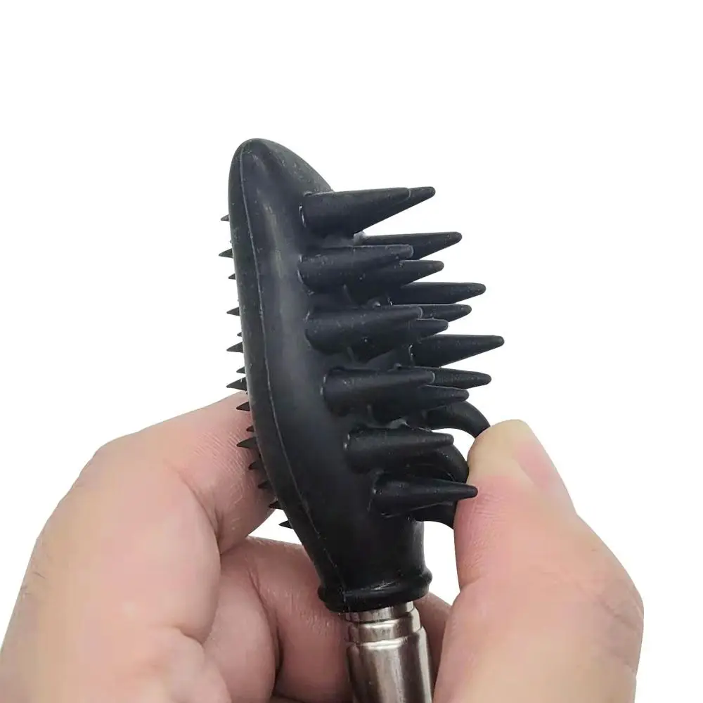 

Телескопический скребок для зуда, скребок для чистки носа, телескопический скребок для спины, силиконовая массажная щетка, выдвижной скребок для спины