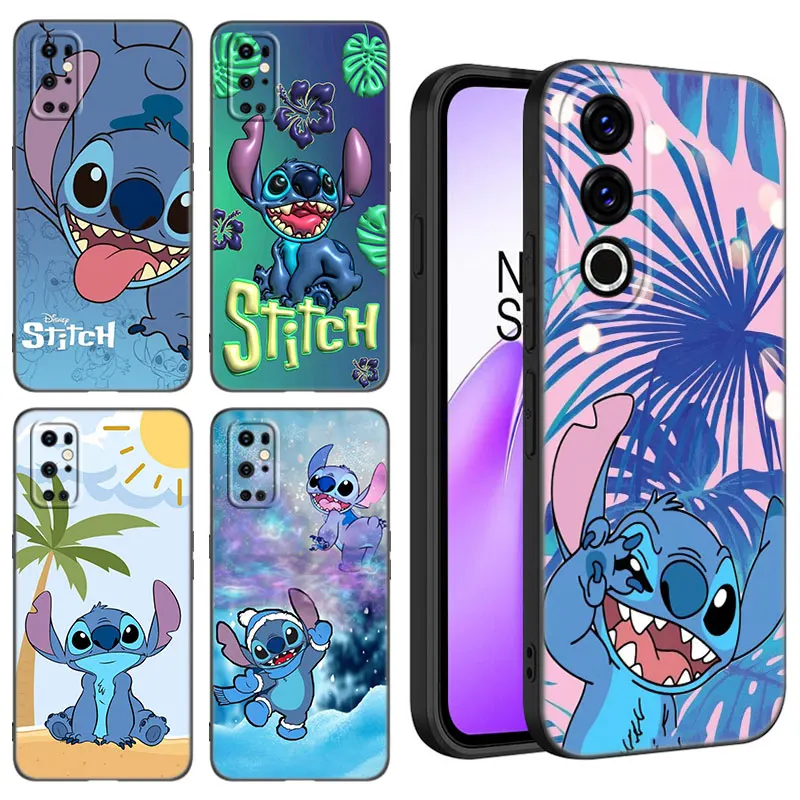 Coque de téléphone en Silicone noir avec points S, dessin animé, pour OnePlus 10R 11R 12R ACE 2 3 Pro 2V 3V Nord CE 2 3 4 Lite N10 N20 N30 SE 5G