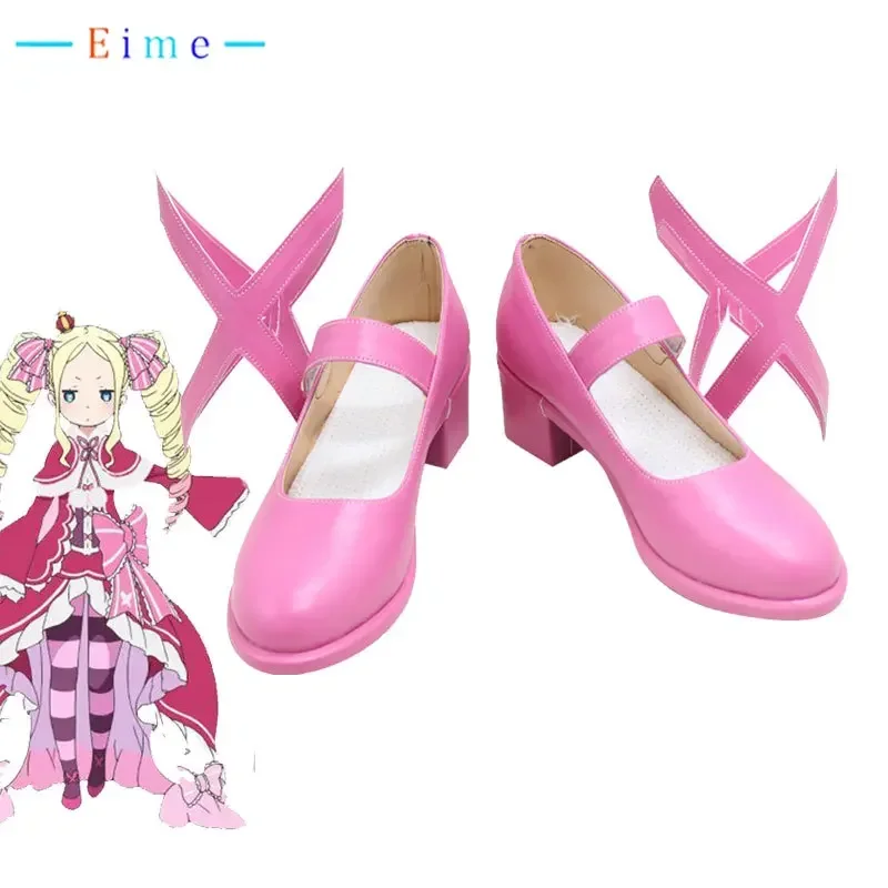 

Beatrice Cosplay Shoes Anime Re:Life in a different world Cosplay Props PU Leather Shoes Halloween Carnival Boots Custom Made