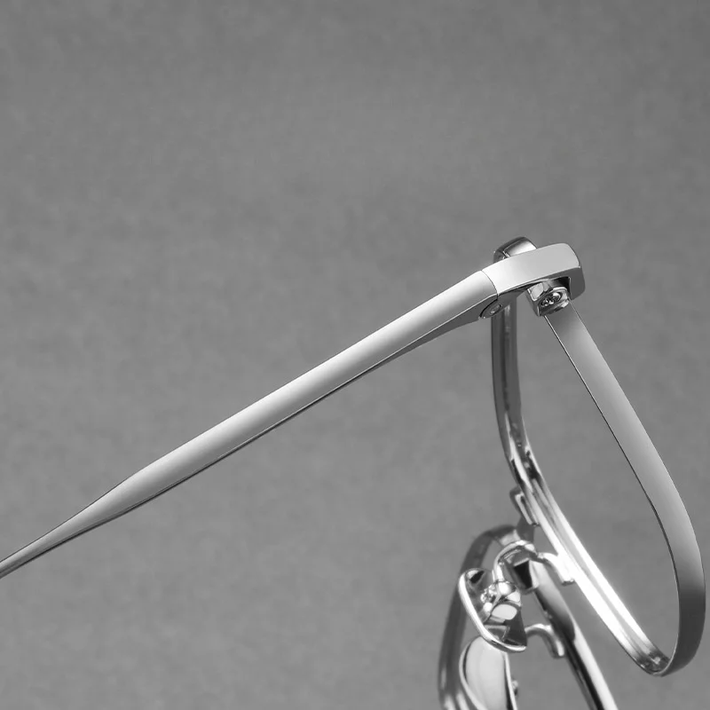 Ultra-light Titanium Retro Square Glasses