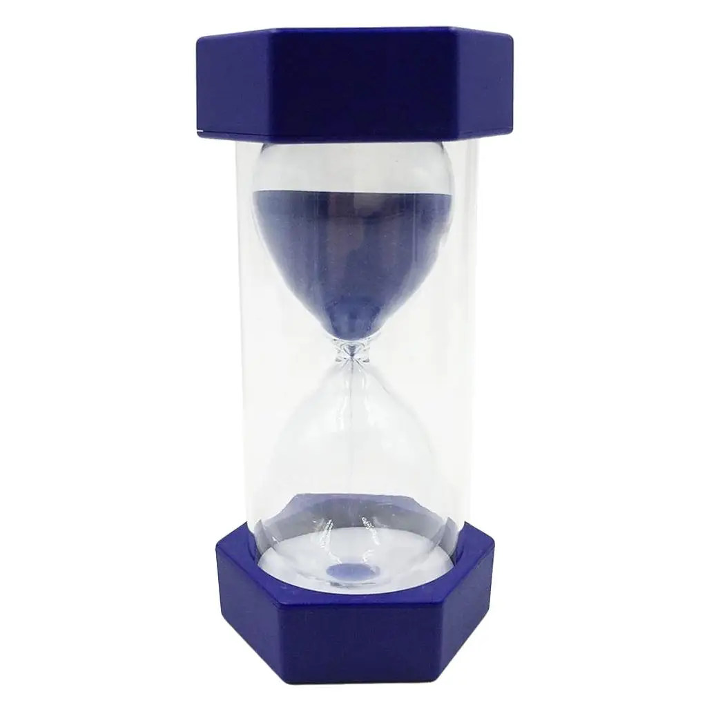 Sand Timer Hourglass Kitchen Cook Coffee Clock Home Decor 8 Minutes Blue New