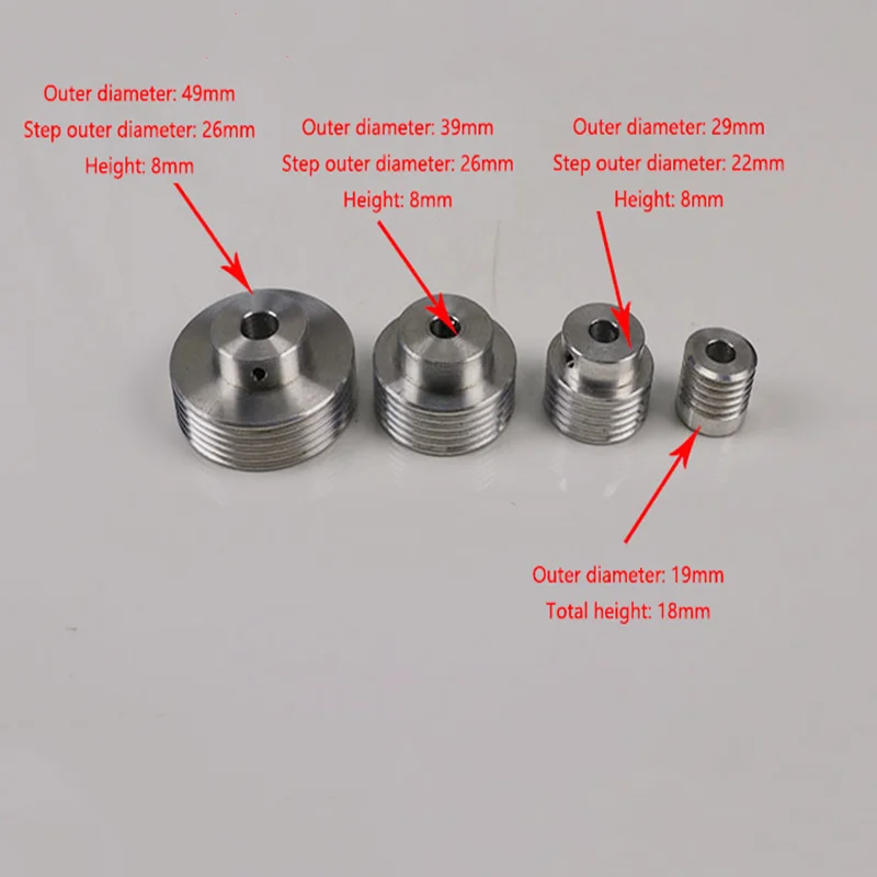 1Pc Multi-Groove Wedge Belt Pulley PJ, V-Belt Micro TableSaw Dril Lathe Bead Machine Motor Spindle Tailstock Thimble Tool Holder